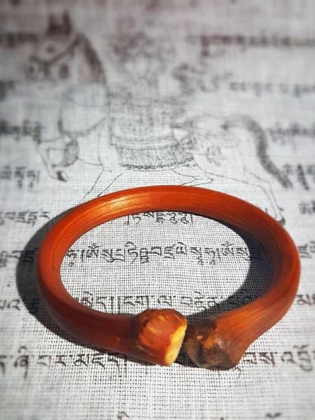 Boutique TIBET | Petit Nalanda BRACELET 17-18 cm | Extensible (Tronc de l'Arbuste) Bracelet Bois Sauvage