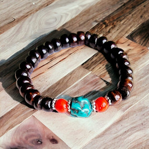 Boutique TIBET | Petit Nalanda BRACELET Marron 15-17cm Bracelets Bouddhistes Traditionnels +🎁