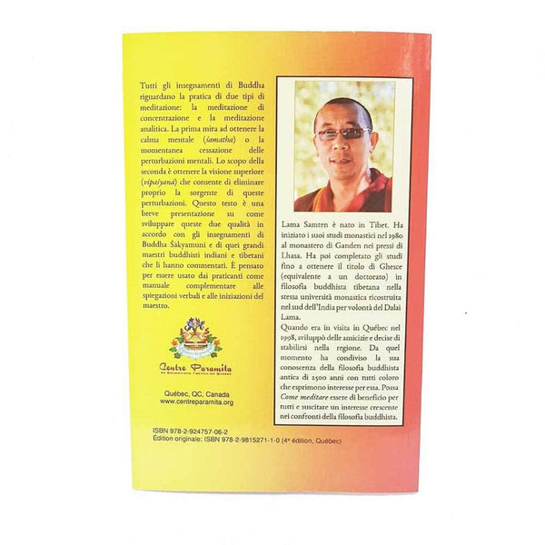 Boutique DHARMA | Petit Nalanda LIVRE Come Meditare