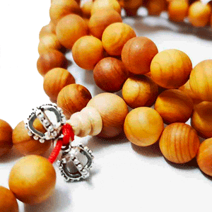 Boutique TIBET | Petit Nalanda COLLIER Mala Cèdre de Chine +🎁