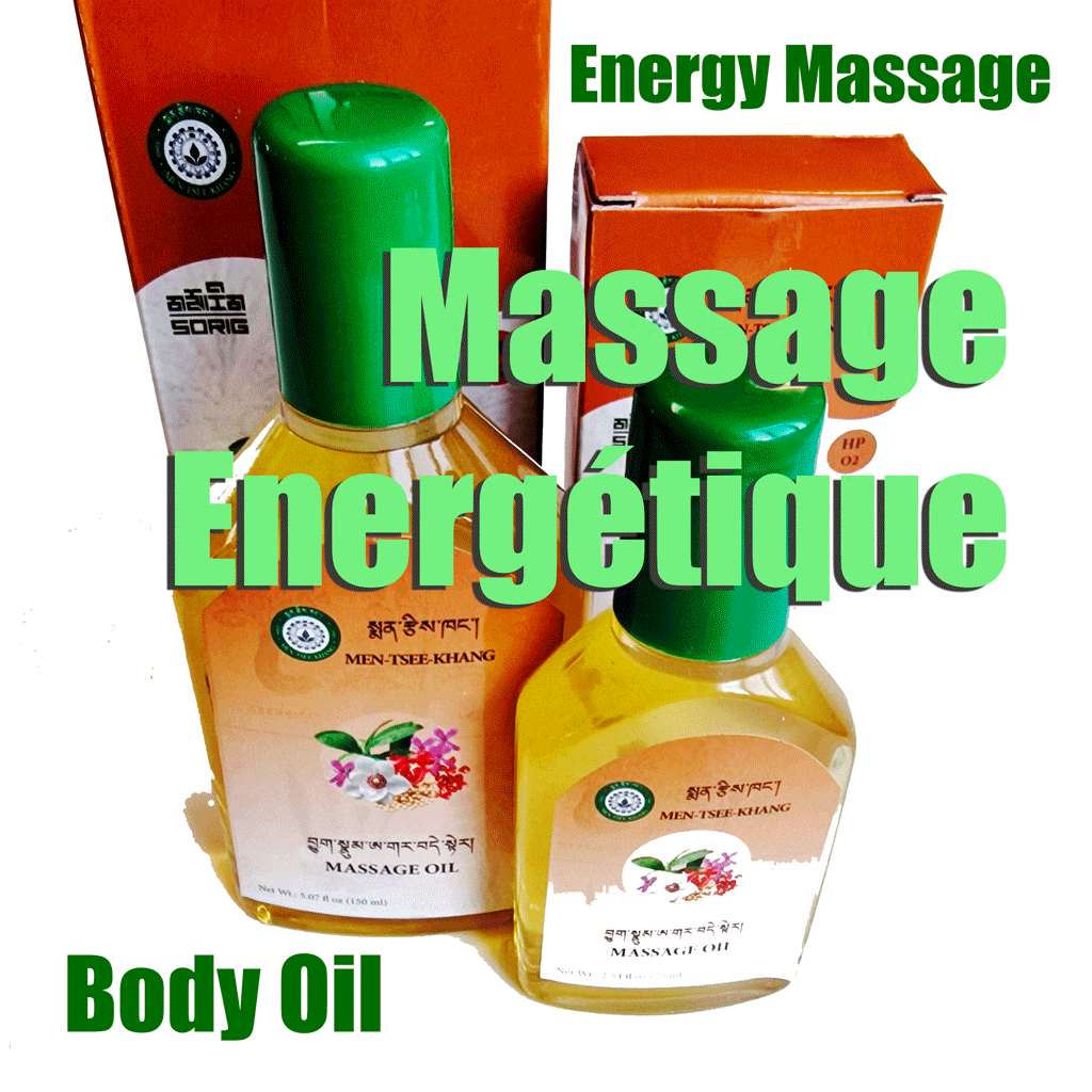 Huile massage energisante